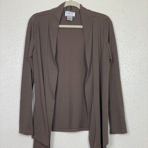 Vtg MARY McFADDEN Collection Open Cardigan